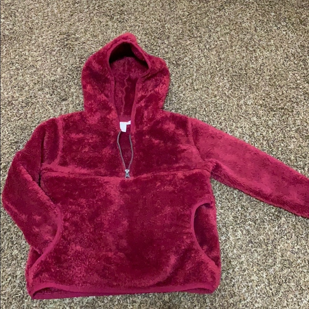 Crimson half zip pullover